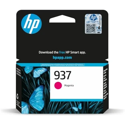 Abbildung von HP 937 (4S6W3NE) Magenta Original Druckerpatrone, für OfficeJet Pro 9720e; 9730e All in One Großformatdrucker; 91xx Drucker