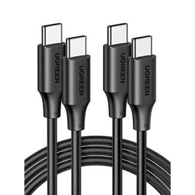 Abbildung von UGREEN USB C Kabel 100W 2 Stück Ladekabel auf 5A/20V PD 3.0 PPS kompatibel mit iPhone 16/15, M3 MacBook Pro/Air, iPad Pro/Air 2024, Galaxy S24 Ultra, A55, Pixel 9/8 Steam Deck usw. (2M)