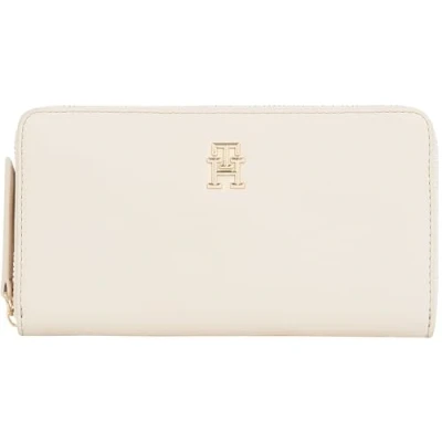 Abbildung von Tommy Hilfiger Logotape Geldbörse, Damen, Größe: One Size, Beige