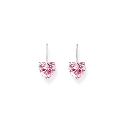 Abbildung von Thomas SABO Heart Ohrringe, Damen, Größe: One Size, Pink