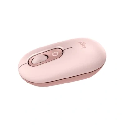 Abbildung von Logitech POP Mouse, kompakte und mobile kabellose Bluetooth Maus mit programmierbaren Tasten leisen Klicks, Easy Switch für einfaches Umschalten bis zu 3 Geräten, Notebook, Tablet, PC Rosa