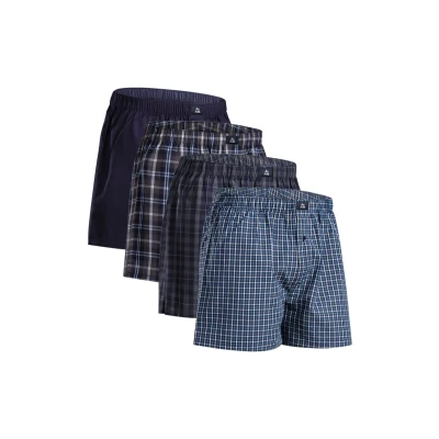Abbildung von Danish Endurance 4 PACK Casual Boxershorts, Herren, Größe: Large, Multicolor/blue/grey