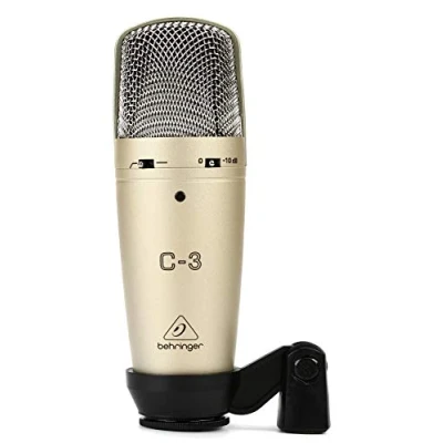 Abbildung von Behringer C 3 Studio Kondensatormikrofon mit Doppelmembran, Silber