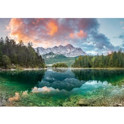 Abbildung von Ravensburger Puzzle 12000358 Zugspitze am Eibsee 1000 Teile für Erwachsene und Kinder ab 14 Jahren, mit Landschaft Natur