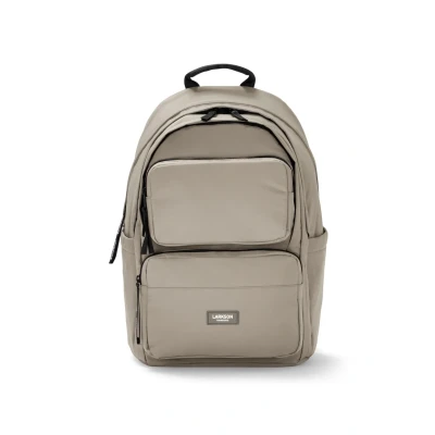 Abbildung von LARKSON Schulrucksack Mädchen &amp; Jungen Teenager Grau No 3 Advanced Großer Rucksack Damen Herren für Schule 16&quot; Laptopfach Aus Recyceltem PET Wasserabweisend