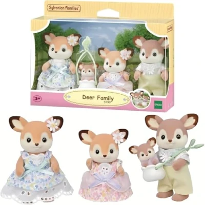 Abbildung von Sylvanian Families 5799 REH Familie, Tierfiguren Wald, Spielzeug für Kinder ab 3 Jahren