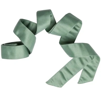 Abbildung von Maya Deluxe Damen Womens Belt Ladies Satin Sash Waist Tie Ribbon Bow Accessory for Bridesmaids Bridal Wedding Prom Evening Occasion Gürtel, Deep Mint, S M