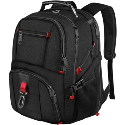 Abbildung von MATEIN Groß Laptop Rucksack Herren 55L, 18 Zoll Arbeit Wasserdicht Backpack Laptoptasche Reisen Rucksack, Schulrucksack Teenager Jungen Anti Diebstahl Business Schwarz