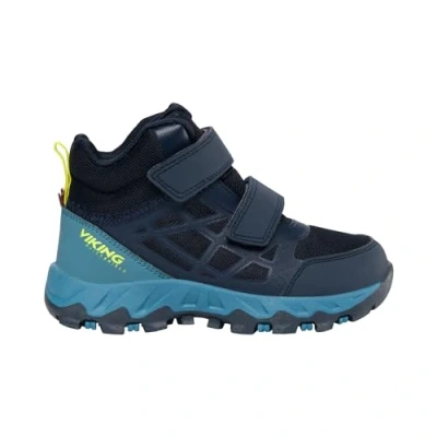 Abbildung von Viking Track MID WP Unisex Sneaker high für Kinder, Größe: 28, Navy/demin Schuhe