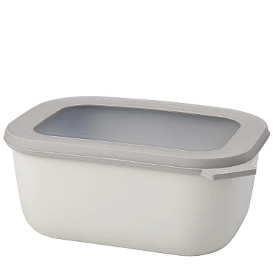 Abbildung von Mepal Multi Bowl Cirqula Rectangular Vorratsdose mit Deckel Geeignet als Luftdichte Aufbewahrungsbox für den Kühlschrank, Mikrowellengeschirr &amp; Frischhaltedosen 1500 ml Nordic Black
