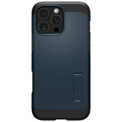 Abbildung von Spigen für iPhone 16 Pro Max Kamerasteuerung Aktivierte Hülle Tough Armor T (AI) MagFit, Kompatibel mit MagSafe Zubehör Metal Slate