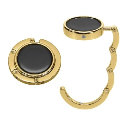 Abbildung von kwmobile Taschenhalter für Tisch 2X Faltbare Antirutsch Handtaschenhalter Haken Taschen Aufhänger Geschenkidee Gadgets Frauen Taschenhaken Set