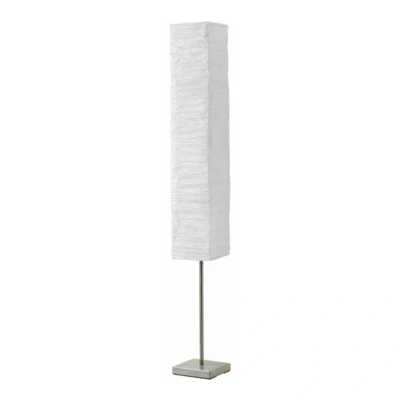 Abbildung von BRILLIANT Lampe Nerva Standleuchte titan/weiß 2x C35, E14, geeignet für Kerzenlampen (nicht enthalten) Mit Fußschalter