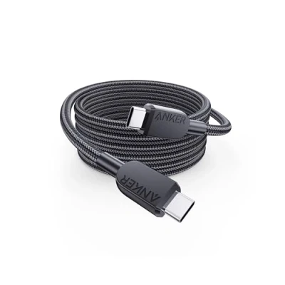 Abbildung von Anker USB C auf Kabel, 240W Kabel 180cm, Kompatibel mit iPhone 16/15 Serie, MacBook Pro/Air, iPad Galaxy S24, Pixel, Switch, LG (Geflochten, 2.0)