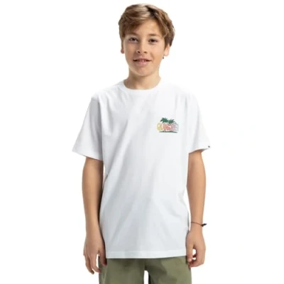 Abbildung von Quiksilver Sunny Palms Tshirt print für Kinder, Größe: 164, White