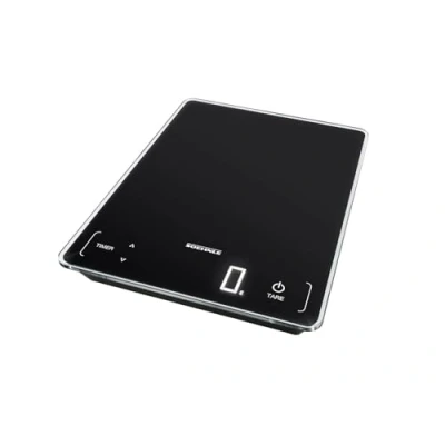 Abbildung von Soehnle Page Profi 100, digitale Küchenwaage, schwarz, Gewicht bis zu 15 kg (1 g genau), Haushaltswaage mit Sensor Touch, elektronische Waage inkl. Batterien, leuchtende LED Anzeige