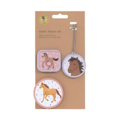 Abbildung von LÄSSIG Anhänger und Patches Set (3 Stk.) mit Druckknopf/School Horse