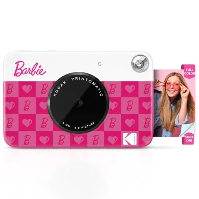 Abbildung von Barbie x Kodak Printomatic Digitale Kamera 5MP Tragbare Drucken Bunte 2x3 Selbstklebende Fotos Ikonischer Stil