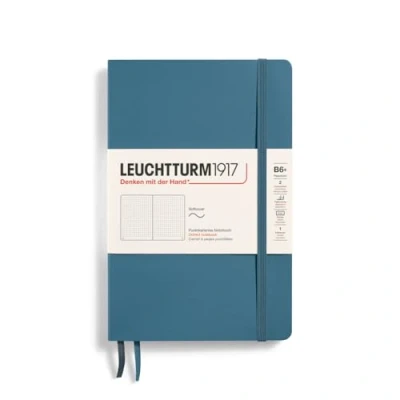 Abbildung von LEUCHTTURM1917 365643 Notizbuch Paperback (B6+), Softcover, 123 nummerierte Seiten, Stone Blue, Dotted