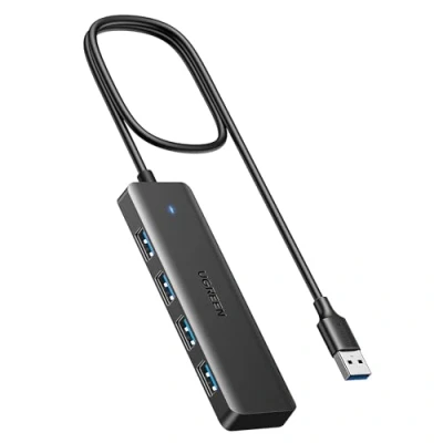 Abbildung von UGREEN 4 Port USB 3.0 Hub Verteiler 5Gbps Mehrfachstecker Splitter für MacBook, iMac, Surface, Dell, Thinkpad, Stick, Mobile HDD, Desktop PC und mehr (100cm)