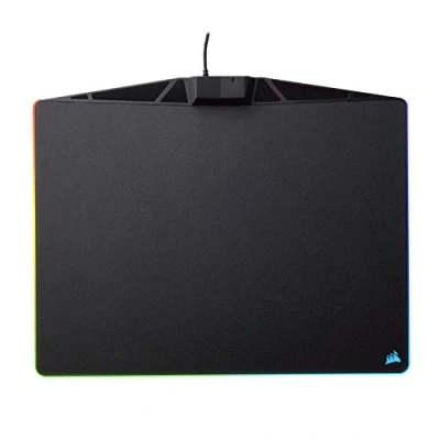 Abbildung von Corsair MM800 Polaris RGB Gaming Mauspad (Medium, 15 Zonen Beleuchtung, Harte Oberfläche) schwarz