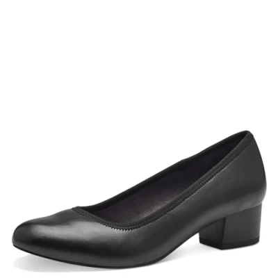 Abbildung von Jana Damen Pumps mit Blockabsatz Vegan, Schwarz (Black), 40 EU