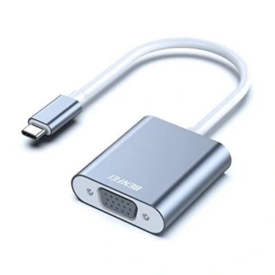 Abbildung von BENFEI USB C auf VGA Adapter, Typ [Thunderbolt 3/4 kompatibel] Adapter für iPhone 15 Pro/Max MacBook Pro/Air 2023 iPad Pro iMac S23 XPS 17 usw