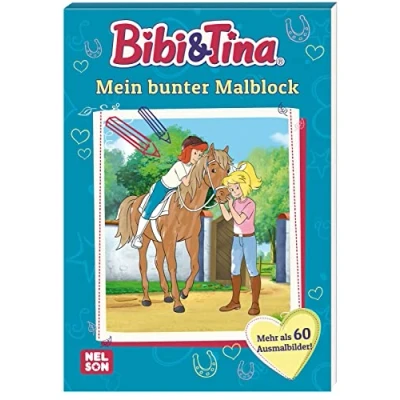 Abbildung von Bibi &amp; Tina: Mein bunter Malblock: Malvorlagen für Jungen und Mädchen ab 4 Jahren