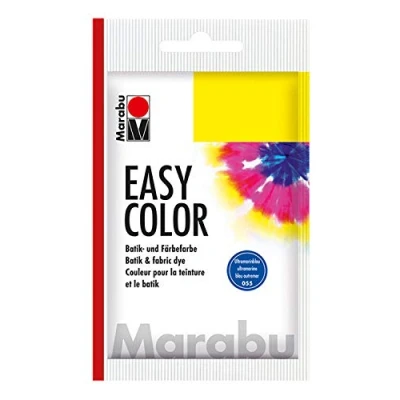 Abbildung von Marabu 17350022055 Easy Color ultramarin dunkel, 25 g Batik und Handfärbefarbe für Baumwolle, Leinen, Seide Mischgewebe, handwaschbar bis 30C, sehr gute Lichtechtheit, nicht kochecht