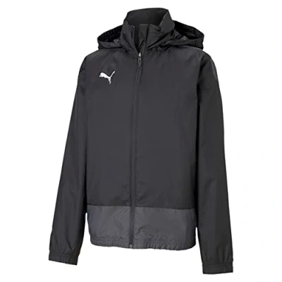 Abbildung von Puma Teamgoal Training Regenjacke / wasserabweisende Jacke für Kinder, Größe: 128, black/asphalt