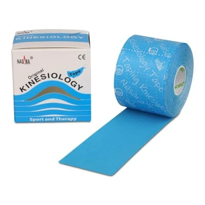Abbildung von Nasara Original Kinesiologie Physio Tape für Sport und Medizin, Rollengröße 5cm x 5m, Türkis