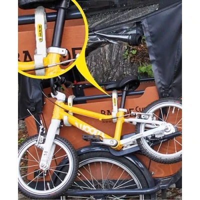 Abbildung von Frank Bike Holder S Kinderfahrrad Halterung Lastenrad 2x Transporthaken für Babboe, Bakfiets, Muli Cargobikes Laufrad
