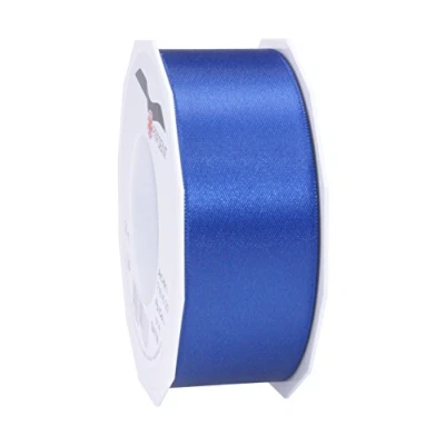 Abbildung von PRÄSENT C.E. Pattberg Satin Royalblau, 25 m Satinband zum Einpacken von Geschenken, 40 mm Breite, Geschenkband Dekorieren &amp; Basteln, Dekoband, Anlass
