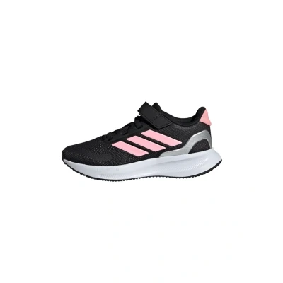 Abbildung von adidas Performance Runfalcon 5 Laufschuh Straße core black pink spark silver metallic für Kinder, Größe: 28.5 Schuhe