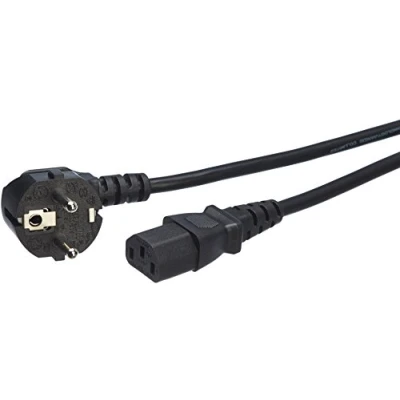 Abbildung von Amazon Basics Netzkabel 0,9 m , Schwarz, Buchse auf Stecker