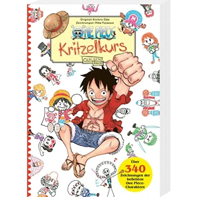 Abbildung von One Piece Kritzelkurs: Mehr als 340 niedliche Piraten Illustrationen, die jeder zeichnen kann! Das perfekte Geschenk für Fans!