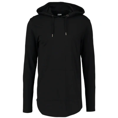 Abbildung von Urban Classics Jersey Hoody Kapuzenpullover, Herren, Größe: Small, Black