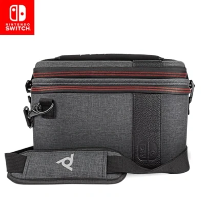 Abbildung von PDP Gaming Pull N Go Travel Case Elite Edition 2 in 1 mit Removable Compartments: Grey Nintendo Switch