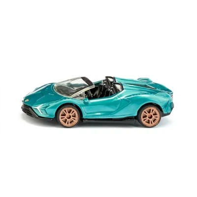 Abbildung von siku 1571, Lamborghini Sián Roadster, Spielzeug Auto, Metall/Kunststoff, Türkis Metallic, Gummierte Reifen, Sportliche Felgen, Offenes Dach
