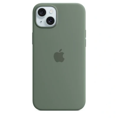 Abbildung von Apple MagSafe Silikon Back Cover Grün iPhone 15 Plus