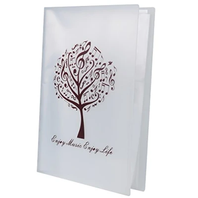 Abbildung von PUNK A4 Größe Musik Tabelle Datei Ordner Dokumente Halter Aufbewahrung 40 Taschen (Music Tree White)