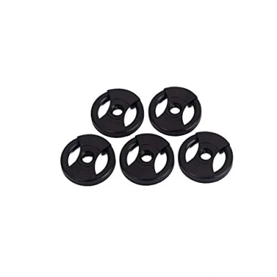 Abbildung von Alnicov 45 U/min Adapter für 7 &quot;Vinyl Universal Record Plattenspieler 5er Pack (schwarz)