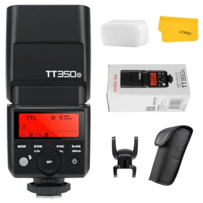Abbildung von Godox TT350o 2.4G HSS 1/8000s TTL GN36 Kamerablitz Speedlite für Olympus/Panasonic spiegellose Digitalkamera