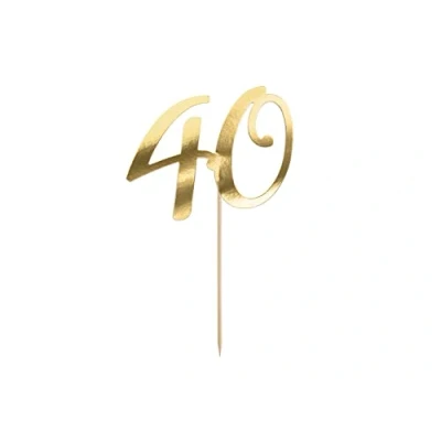 Abbildung von Cake Topper &#039;40&#039; 20,5cm Tortendeko Kuchendeko Cupcake Kuchen Torten Geburtstag Jubiläum