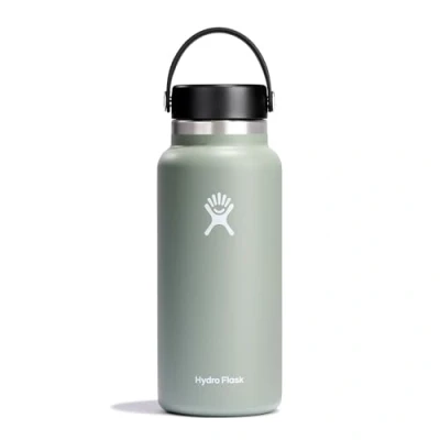 Abbildung von HYDRO FLASK Trinkflasche 946ml (32oz) Isolierte Wasserflasche aus Edelstahl Sportflasche mit auslaufsicherem Flex Cap Deckel &amp; Gurt Thermoflasche Spülmaschinenfest Größe Öffnung Agave