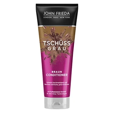 Abbildung von John Frieda Braun Conditioner Tschüss Grau Schenkt Geschmeidigkeit und kaschiert graue Strähnchen Mit Kaffeebohnen Extrakt, 250 ml 26244