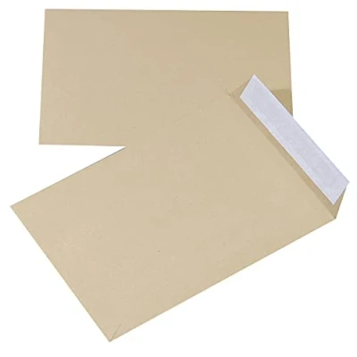 Abbildung von Briefumschläge Mit Silikonband OFFICE PRODUCTS HK C4 229x324mm 90gsm 250St Braun / Typ Silikonband/Art HK/Farbe Braun/Format Flächengewicht (g/m2) 90 Abmessungen (mm) 229x324