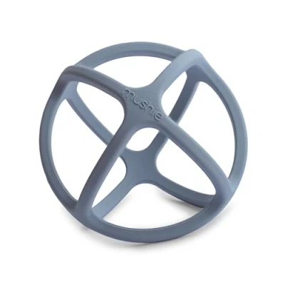 Abbildung von Mushie Beißring für Babys aus BPA frei Silikon Fördert Sehsinn &amp; Motorik Baby Zahnen Nursing Zubehör Sichere Hochwertige Kleinkinder Kinder Jungs Mädchen Ball Design (Tradewinds)