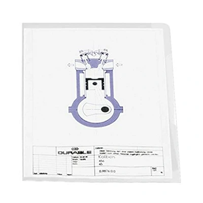 Abbildung von Durable Sichthülle, DIN A4 hoch, Polypropylen 120 µ, transparent, Karton à 100 Stück, 233719