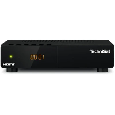 Abbildung von TechniSat HD S 210 Kompakter Satellitenreceiver (DVB S/S2, HDMI, USB Mediaplayer, vorinstallierte Sender, Sleeptimer, Fernbedienung) Schwarz